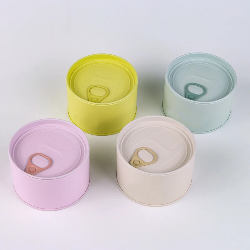 Factory metal packaging custom logo printed Multicolor CMYK 4C printing small metal round candle tins with lid