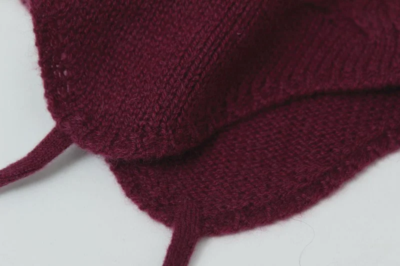 Младенцев и детей пред дошкольного возраста, носки на зиму для девочек, мальчиков, новорожденных, кабель вязаная из чистого кашемира помпоном шапка бини капот с галстуком-бабочкой аксессуар