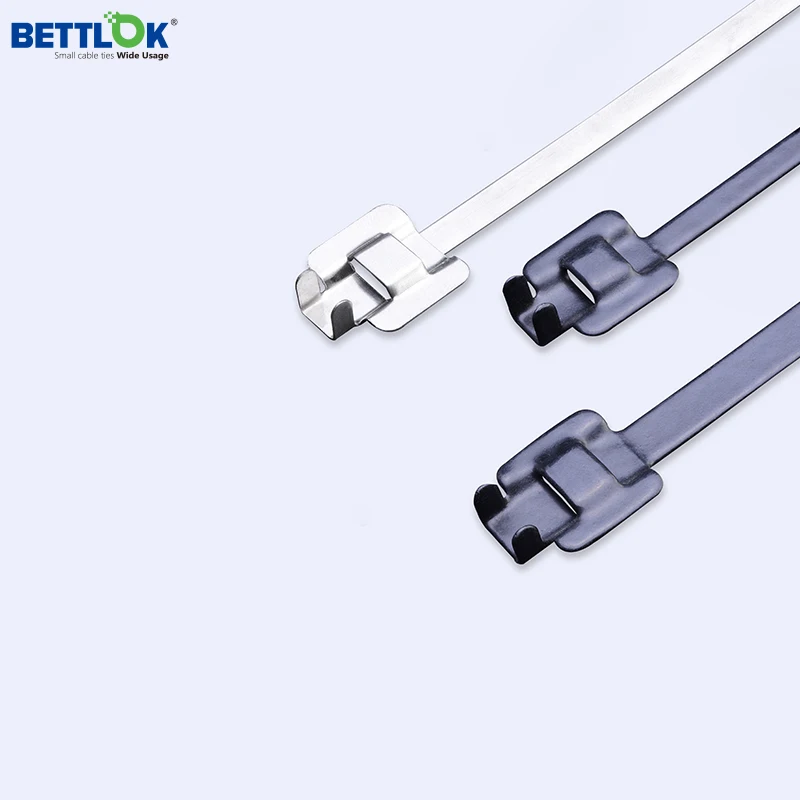 Metal Winding Cable Ties PVC Stainless Steel Retractable Cable Ties