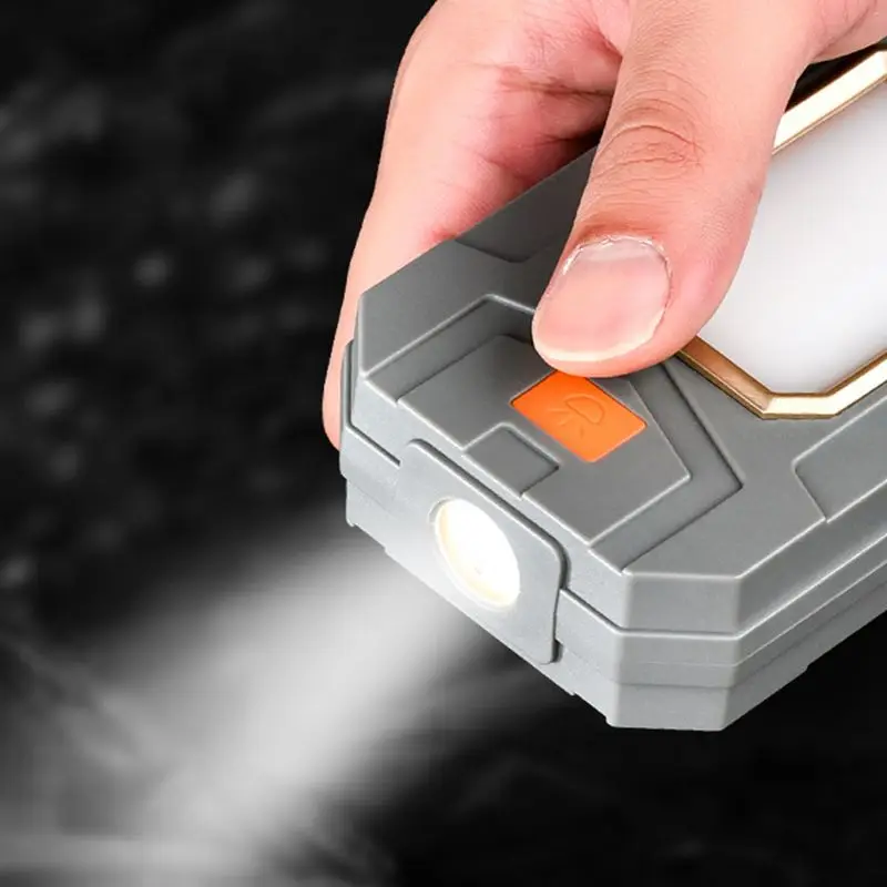 LED Rechargeable 10000mAh Power Bank Outdoor Flashlight Magnetic Base Multi-Purposes Work Light for Emergency Camping Hiking
