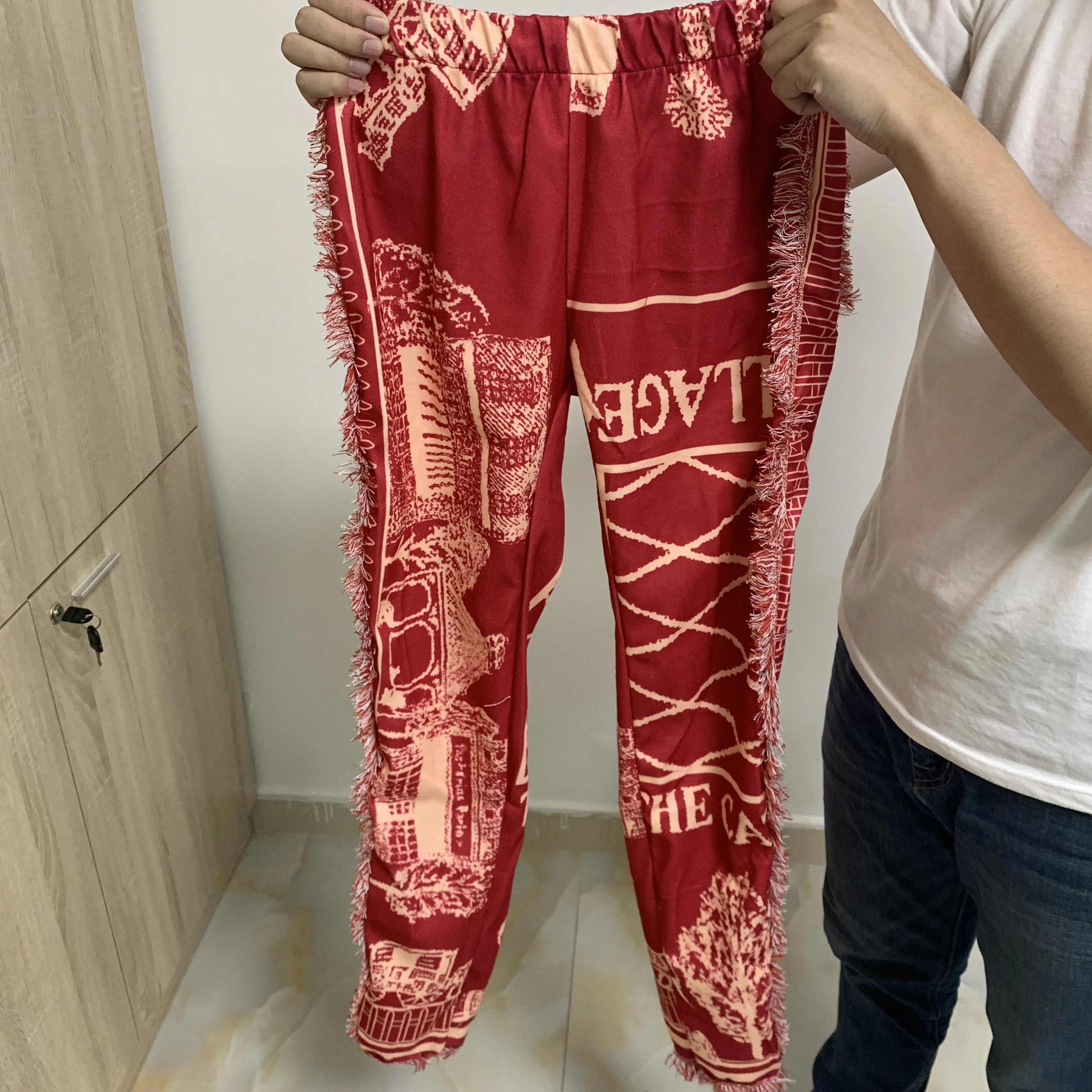 YD-M9055 Hot selling women 2021 summer clothing colorful  tassels women sweat pants