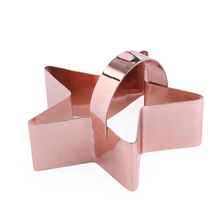 Copper Star Cake Mold Cookie Cutter With Handle