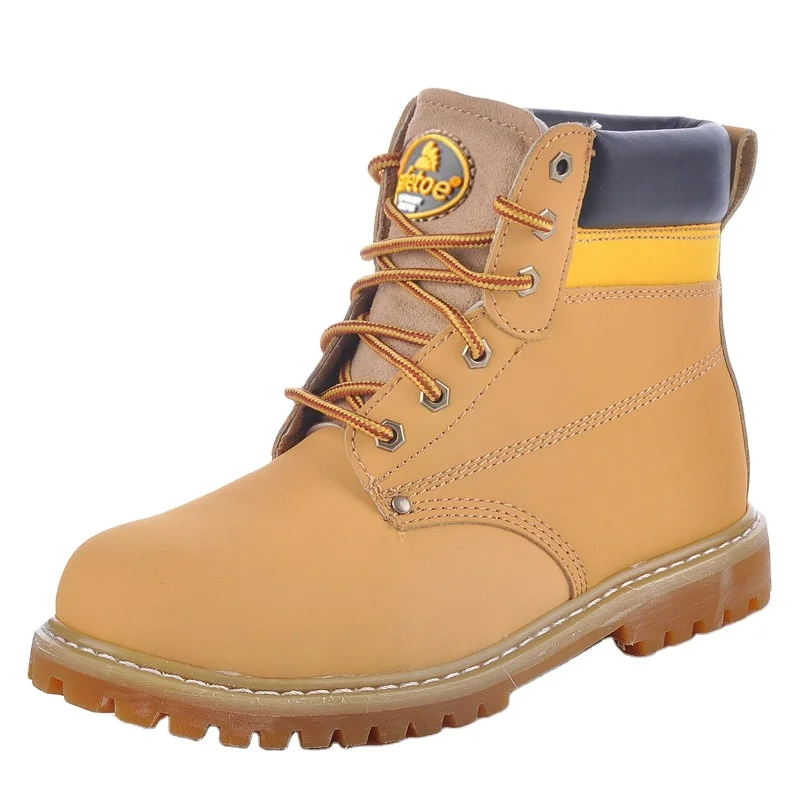 ASNI Handmade Leather Men Safety Shoes, Steel Toe Work Boots for Industrial, Mining, Construction, Electric, Building etc