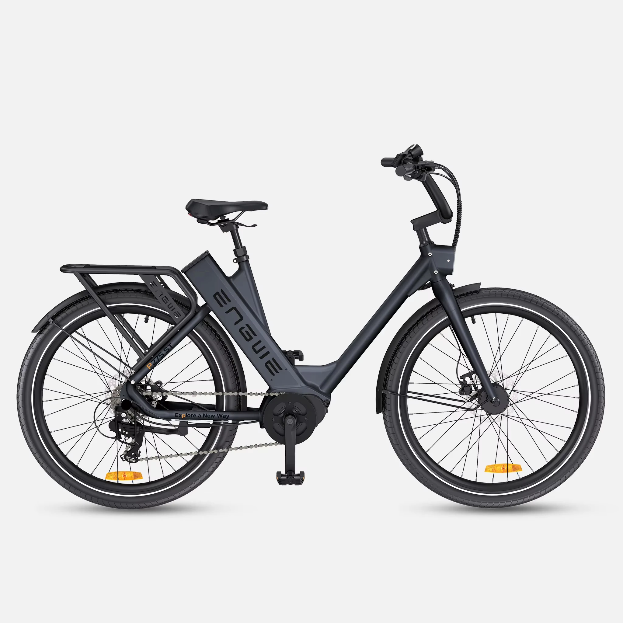 EU Warehouse ENGWE P275 ST Women Electric Bicycle Fat Tire 250W 36V Battery Ebike All Terrain Mountain Bike