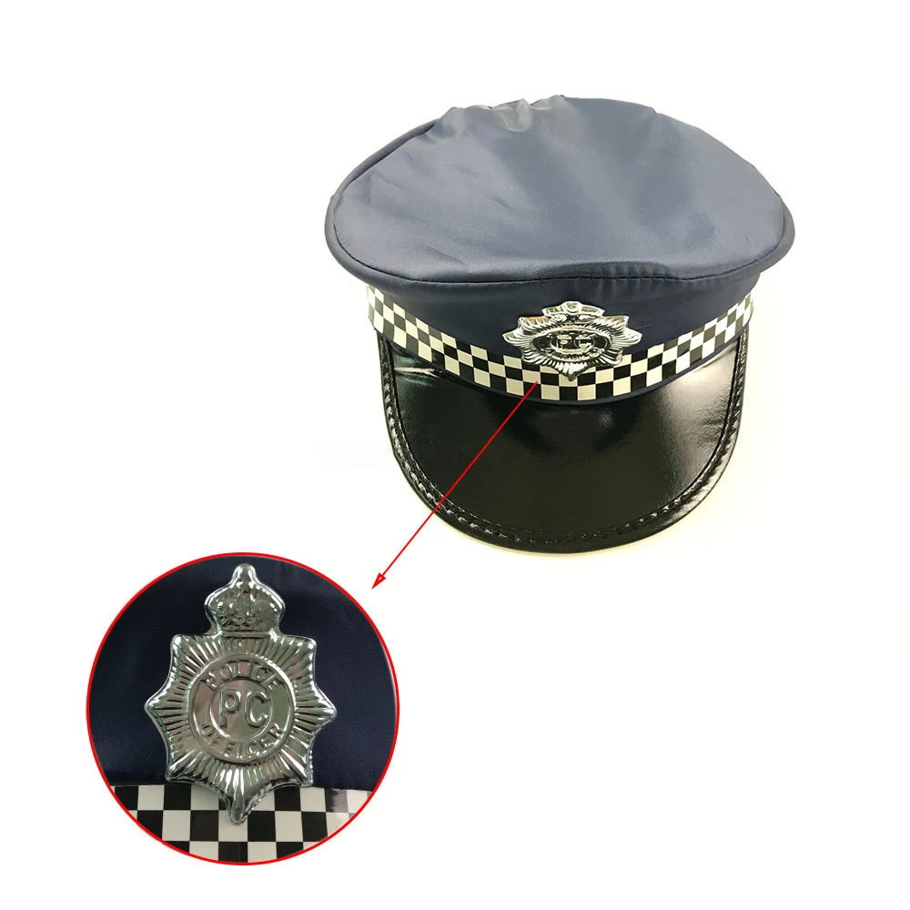 Custom Kids Policeman Role Play Costume Toy Police Sets Party Hats For Boy Games