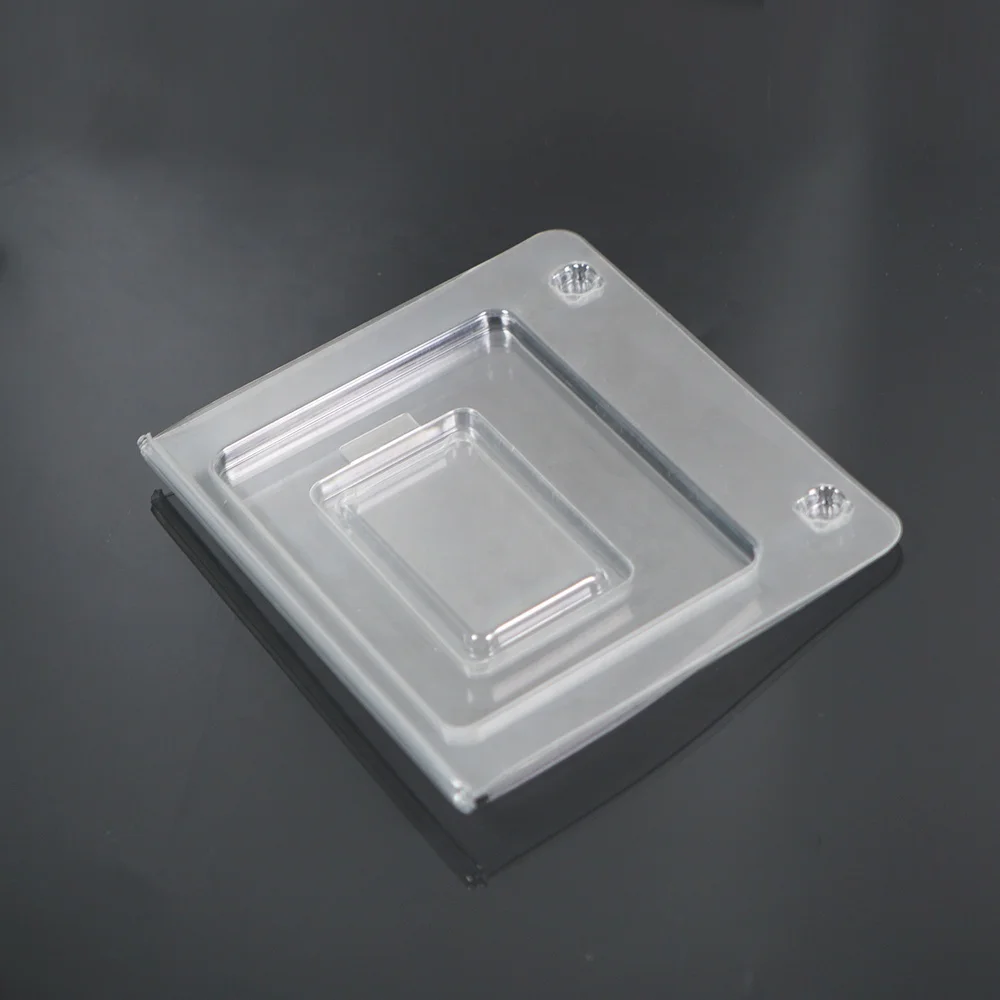 Customized Clear Cheap PET Folding Blister Clamshell Packaging Cards For Usb Flash Drive