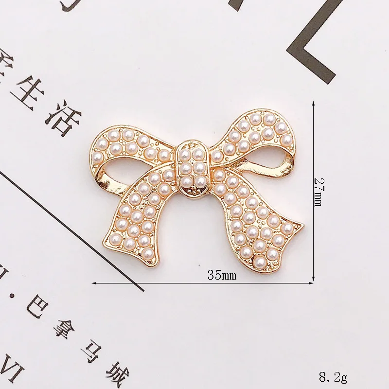 Creative Pearl Bow DIY Phone Case Jewelry Accessories personalized Full Diamond fancy jewelry charm Ribbon Phone Case Material