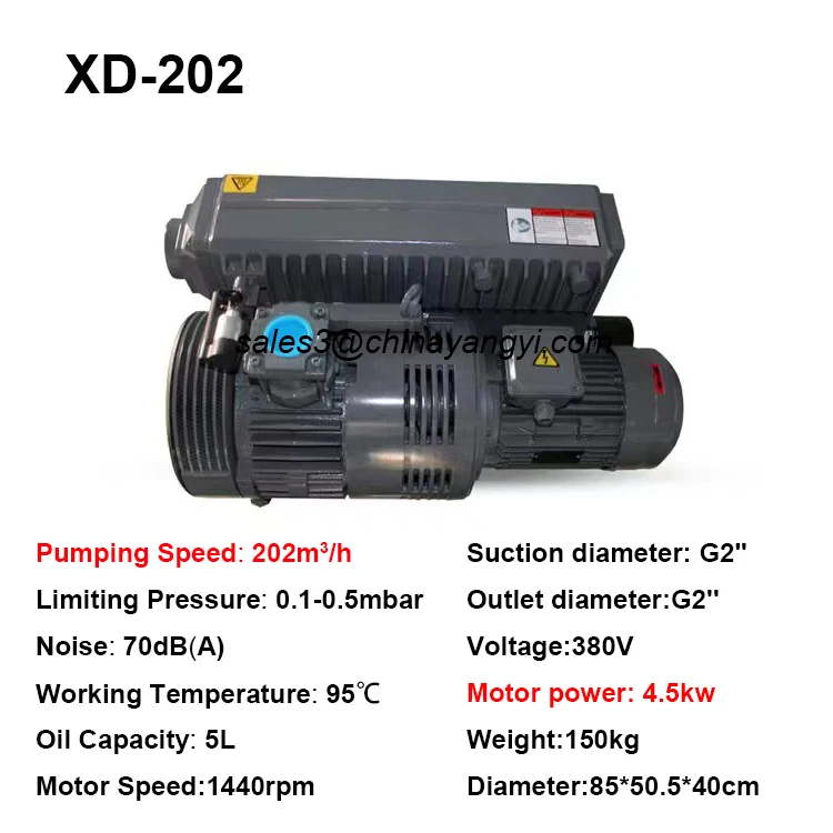 200m3/h Good Quality Industrial Vacuum Pump SV-200 Oil Sealed Single Stage Rotary Vane Vacuum Pump for Vacuum packaging