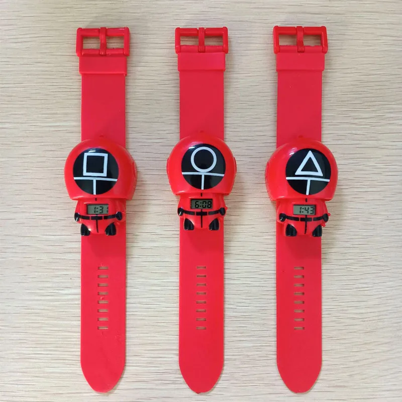 2021 Hot Korean Thriller Tv Series Horror Squid Game Cosplay Halloween costumes props digital watch