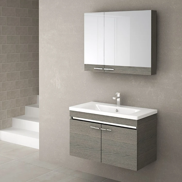 Modern Design Household Bathroom Printed Small Bathroom Vanity Cabinet With Sink