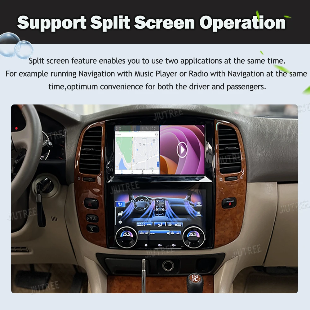 Android 13 For Toyota Land Cruiser 100 LC100 Lexus LX470 2002-2007 Car Radio Multimedia Video Player Carplay Auto GPS Navigation
