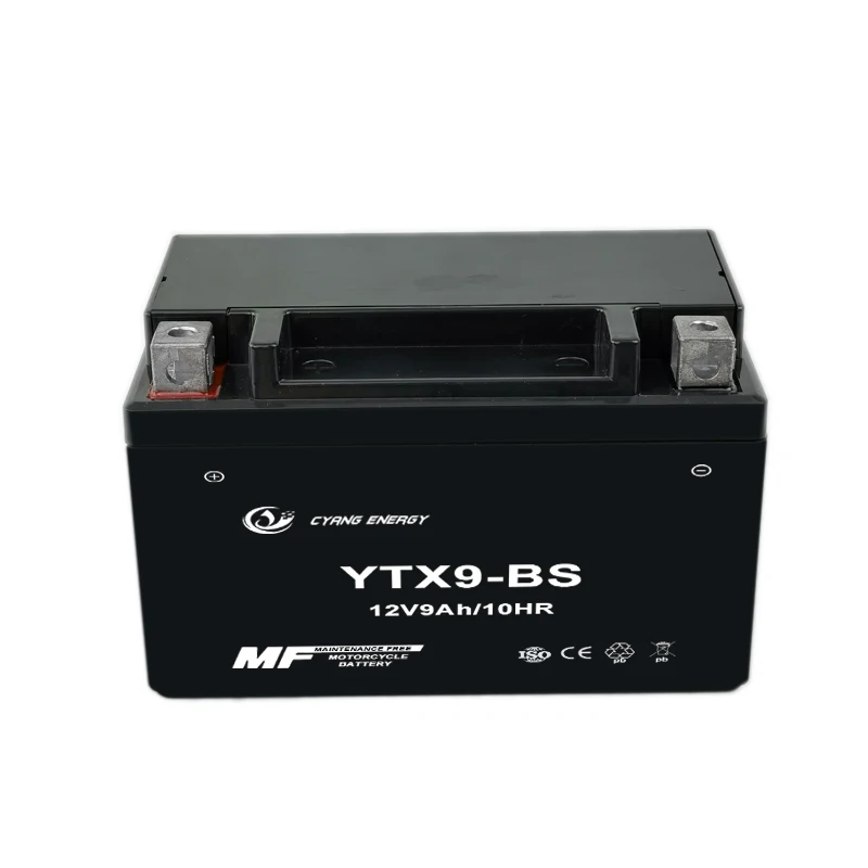 Hot selling high quality 12V9AH/YTX9-BS battery MF OEM lead- acid dry charged for motorcycle play car electric tools