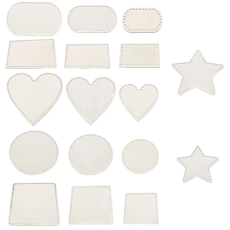 Unfinished Wooden Base for Crochet & Weaving Supplies DIY Bags Purse Making Needlework Wood Base Shaper Crochet Bag Bottom