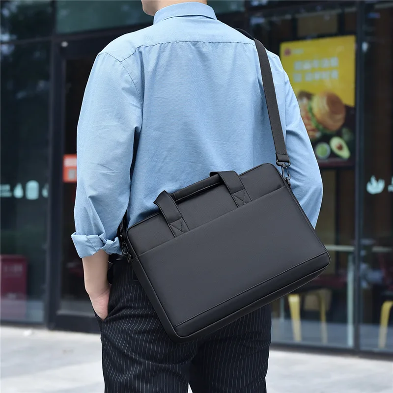 New Waterproof PU Leather Shoulder Business High Quality 13/14/15/16 Laptop Bag For Notebook Computer Sleeve Suitcase Briefcase