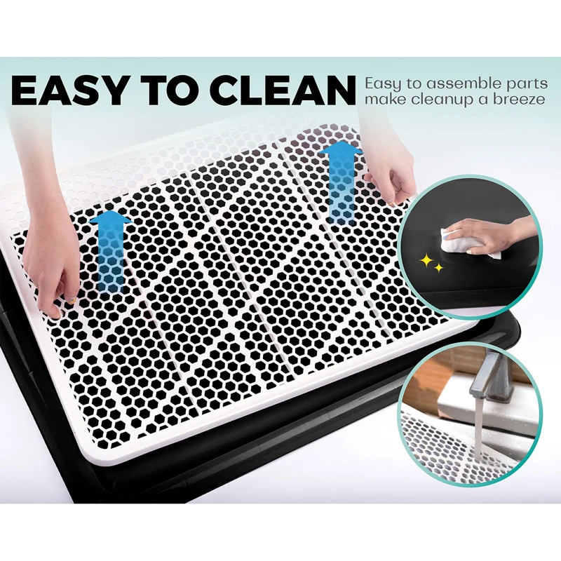 Indoor Outdoor Potty Pet Toilet Training Tray For Small Medium Dogs Puppy Pee Pad Holder
