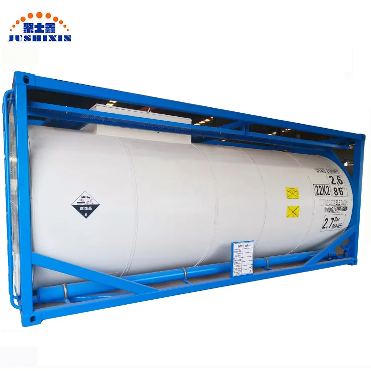 В наличии ASME АДР избавиться от ISO стандартный контейнер 20ft HCL T7 грузовой автомобиль для перевозки химических жидкостей транспортировки