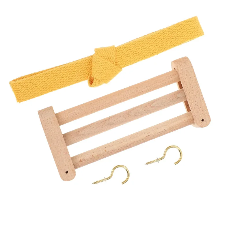 Simple Solid Wood DIY Loom Tool with 20V Combination Shuttle Bag Belt Manual Waist Webbing Fixer
