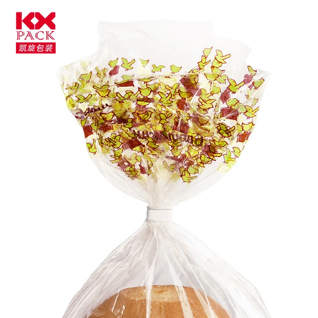Custom Plastic Bag Bread Packaging OPP LDPE Bread Bag For Bakery Baguette