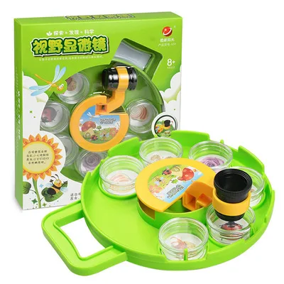 Hot Sale Educational Bug Catcher Collection Viewer Field Microscope Insect Magnifier Science Exploration kids Toy