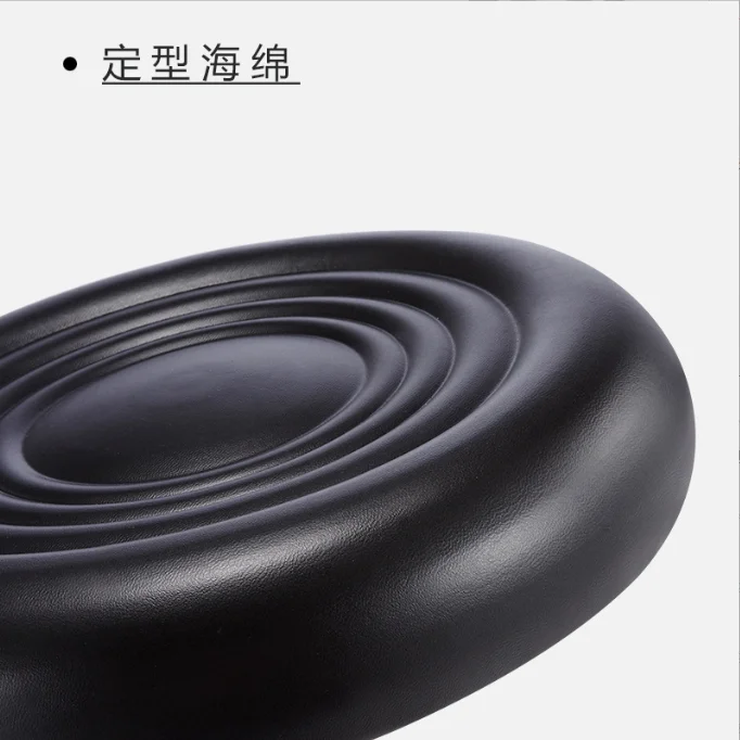 Bar Stool Bar Chair  Rotating Hair Salon Chair with Pulley Rotating Beauty Chair Black PU Mobile Physician Stool