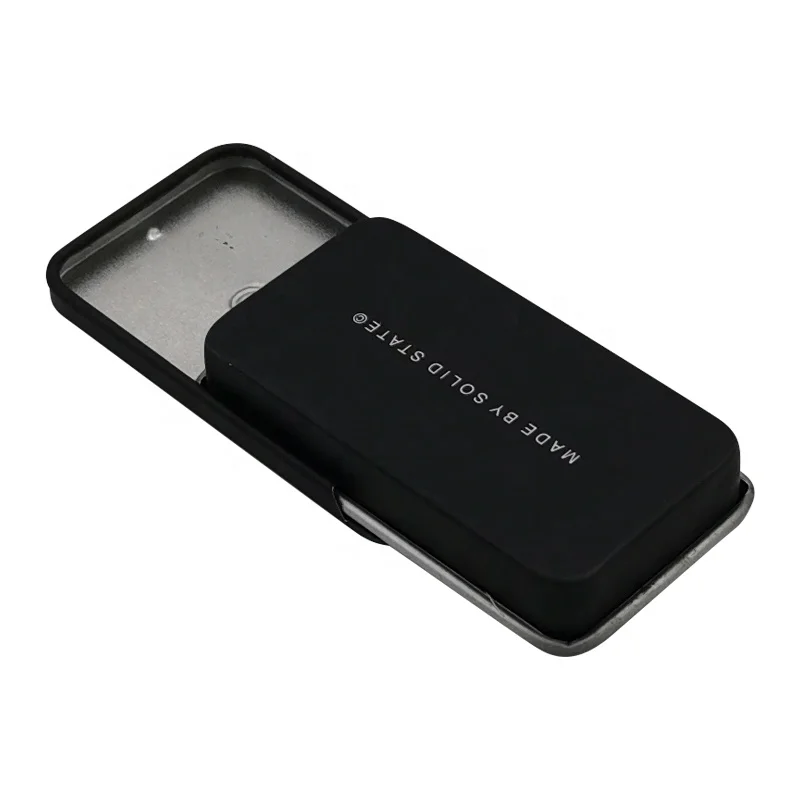 Custom Printed Slide Top Metal Tin Box For Body Cream