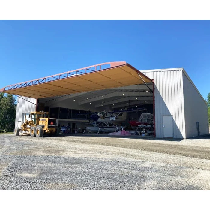 Pre-Engineered Light  Steel Structure Hangar Shed Factory Farm Workshop Metal Warehouse for Workshops & Plants