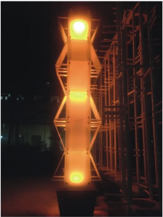 3d led sculpture modeling modern in zhonshan  special hand style tempered glass landscape light spike outdoor water proof lamps