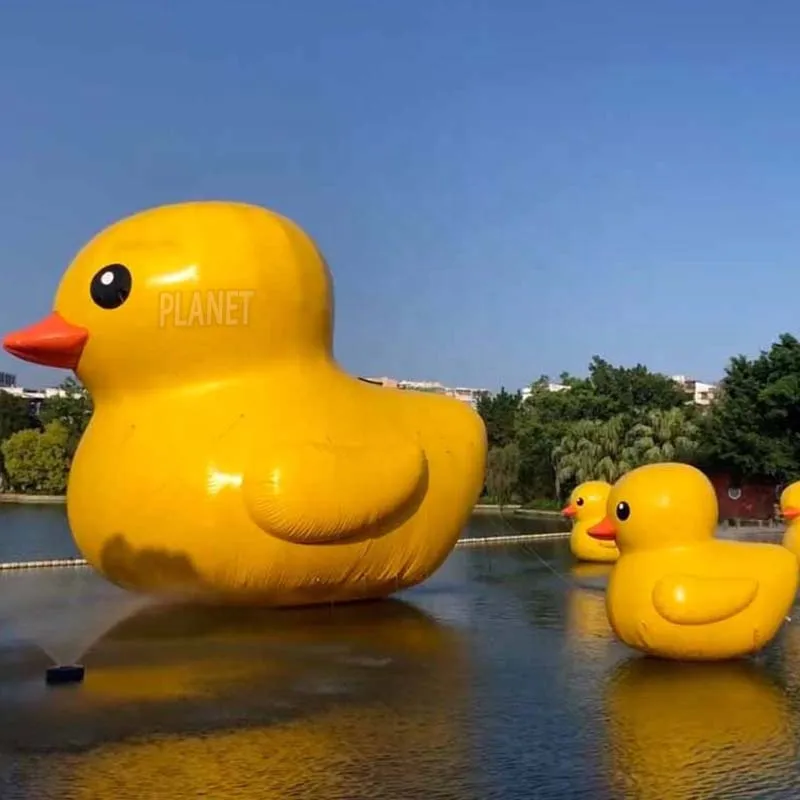 Outdoor Advertising Floating Water Little Yellow Duck Inflatable Yellow Duck Inflatable Yellow Rubber Duck For Promotion