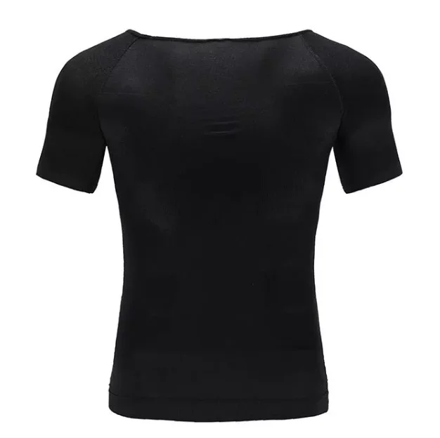 Эластичный скульптурный жилет, Термальный компрессионный базовый слой, мужская рубашка для коррекции фигуры, жилет для похудения и похудения, рубашка для похудения