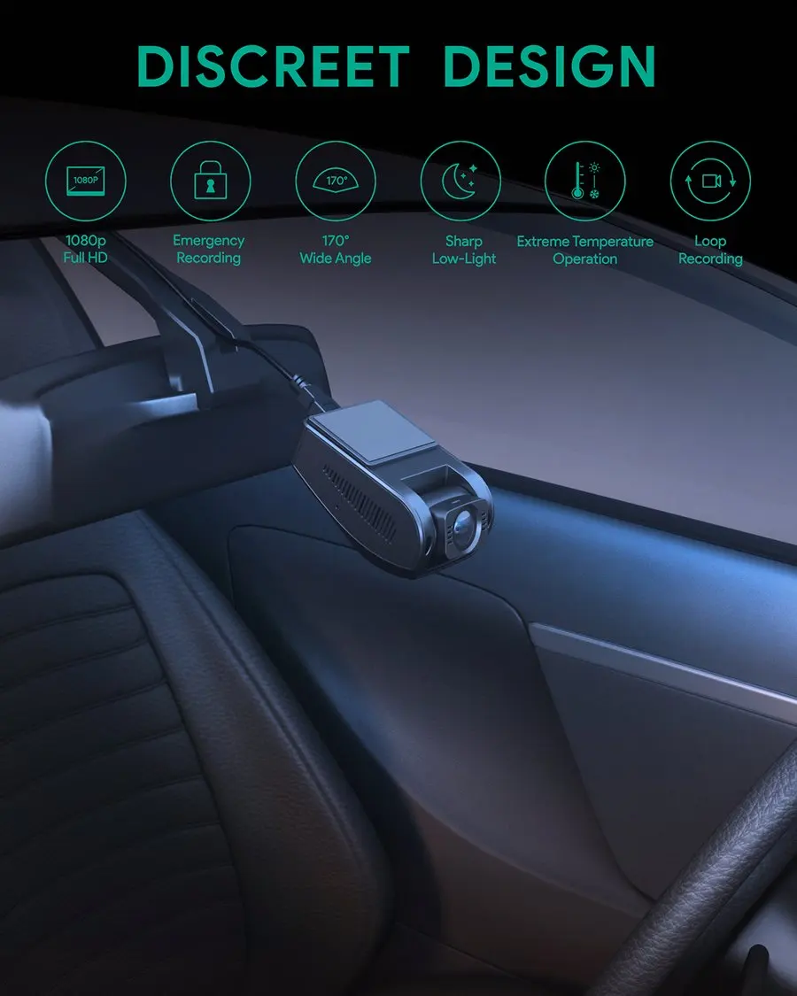 1080P Mini Dashcam NTK96672 Sony IM323 Dash Camera 170 Degree FHD 1080p Car Camera Aukey Dash Cam