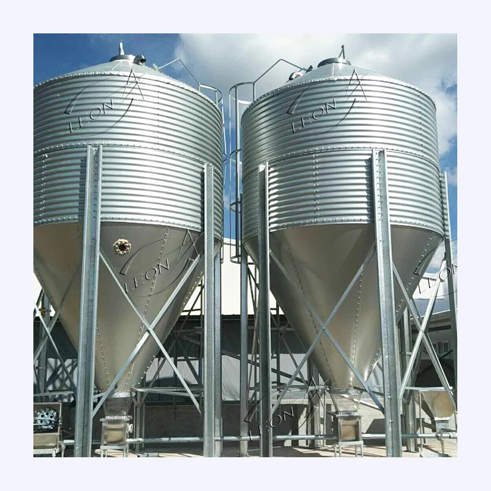 New Condition Steel Feed Silo for Poultry Livestock Farm Grain Storage Silos with Core Motor Component for Piglet