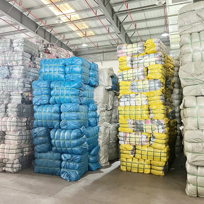 wholesale used clothes kids windbreaker long cotton jacket for 5-10years old girls second hand clothing minxed bales