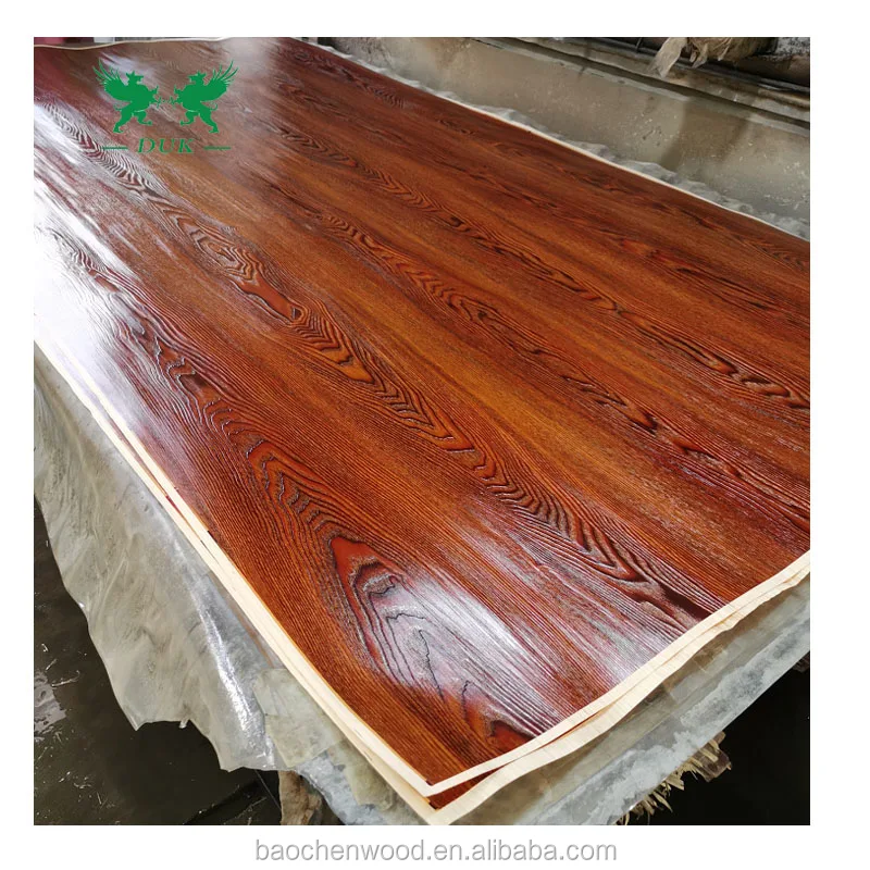 3D Synchronized Texture Melamine Paper Engineered Veneer