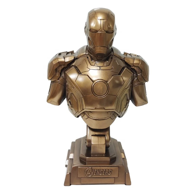 Изготовленная на заказ статуя Железного человека бюст Marvel Мстители Gk модель Фигурка ручной анимационный фильм вокруг креативной декоративной скульптуры