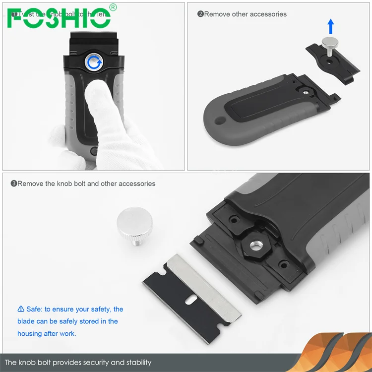 Инструмент для очистки духовки Foshio варочная панель пластиковая бритва лезвие