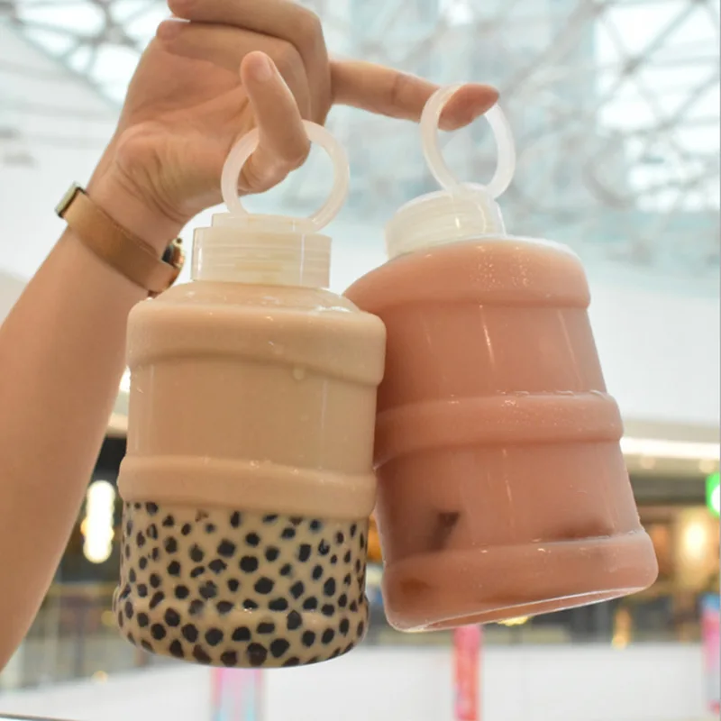 JIMI 300ml 500ml 650ml Hot Sale Mineral Water Bottle Design Mini Bottle Plastic Drink Buckets With Lifting