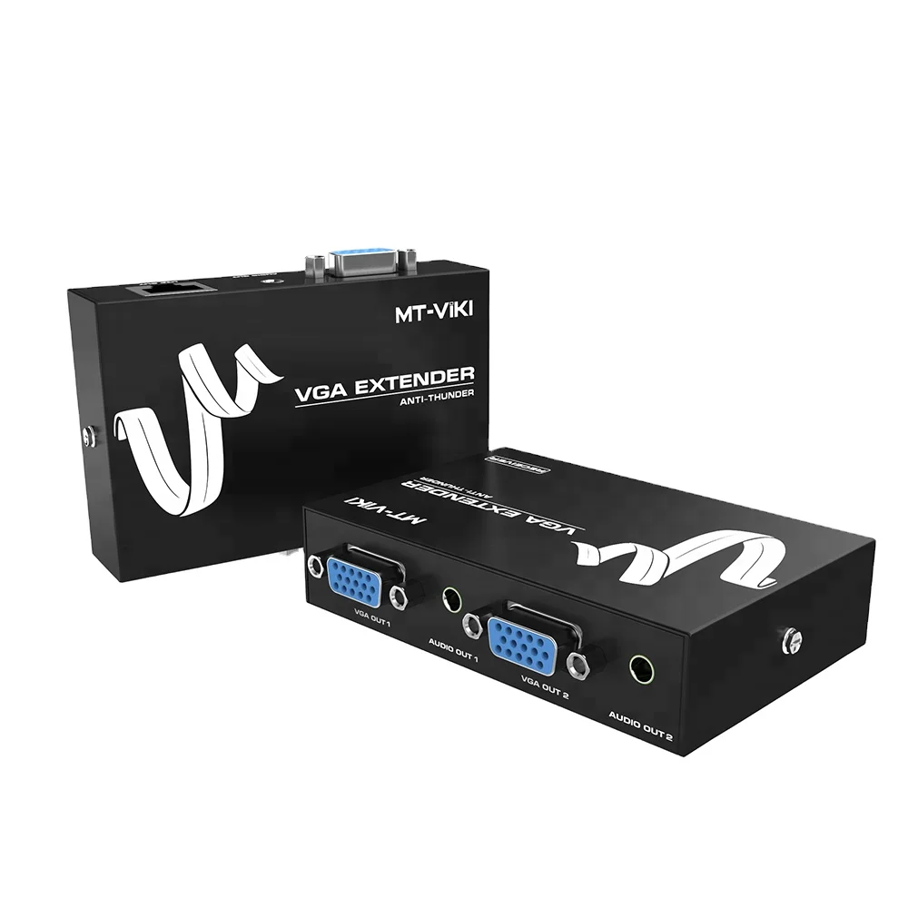 MT-VIKI Hot Sale VGA Extender MT-50T 50m Audio And Video Extender Vga Over Cat5 Utp Cable