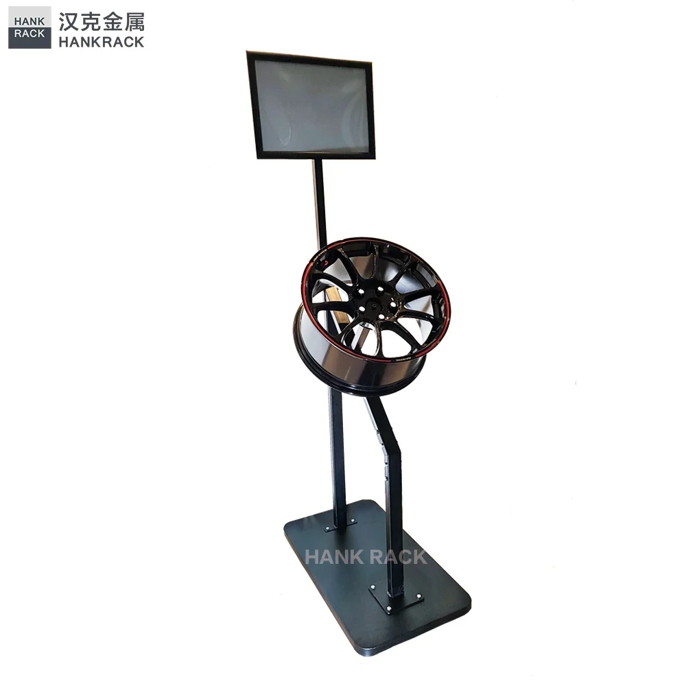 Exhibition  Showroom car wheel hub rotation display stand and wheel hub display base
