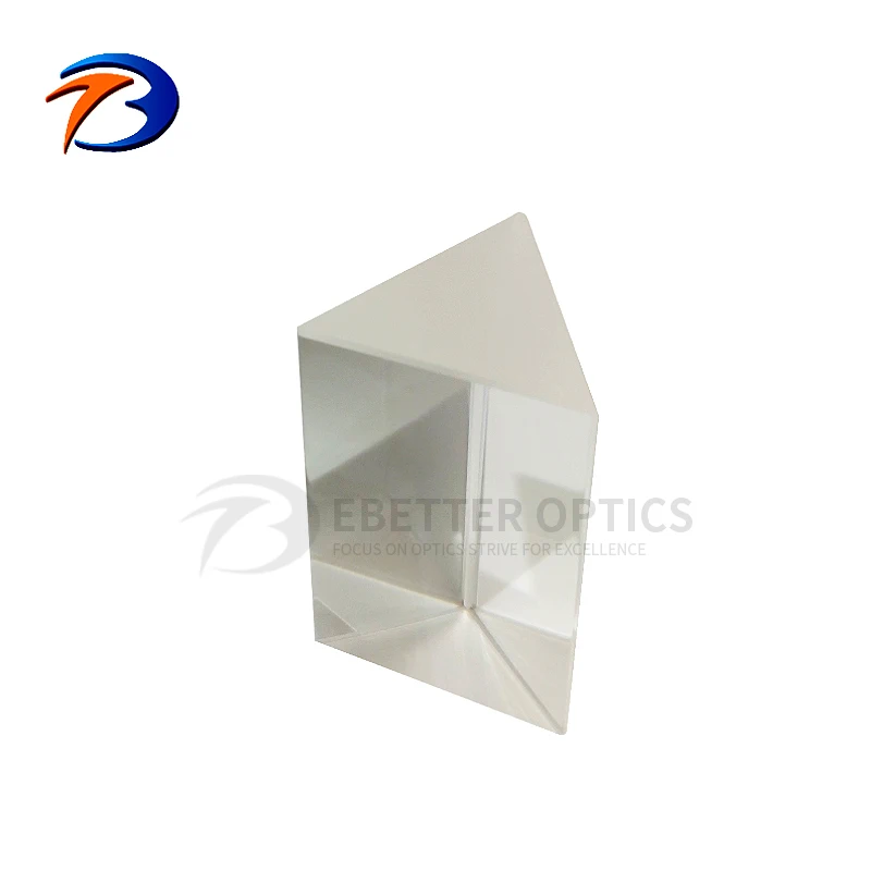 
custom triangular equilateral dispersing prism optical glass quartz prism 