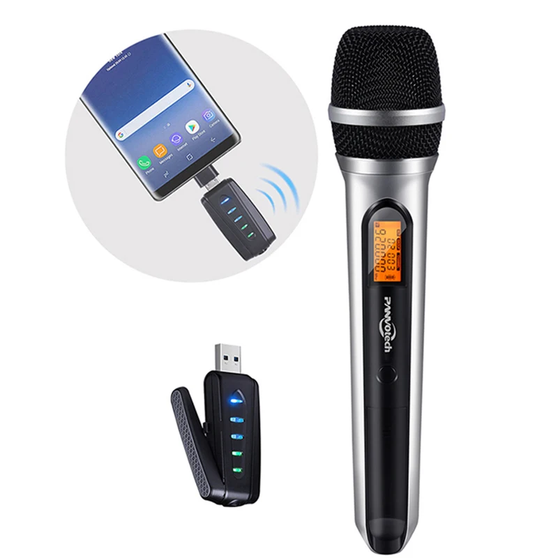 Мобильный телефон караоке УВЧ беспроводной системы домашней микрофон принести свою собственную аудио камера аксессуары