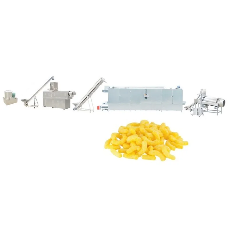Big Scale Taiwan Instant Food Snack Foodstuff Corn Puffs Extruder and Dryer