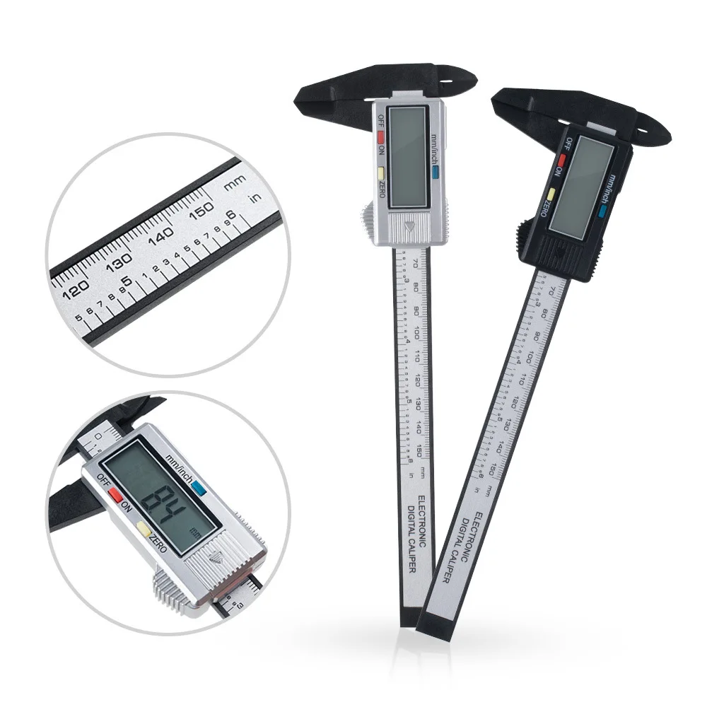 150mm electronic digital vernier caliper price stainless steel gauge vernier caliper digital tools eyebrow ruler