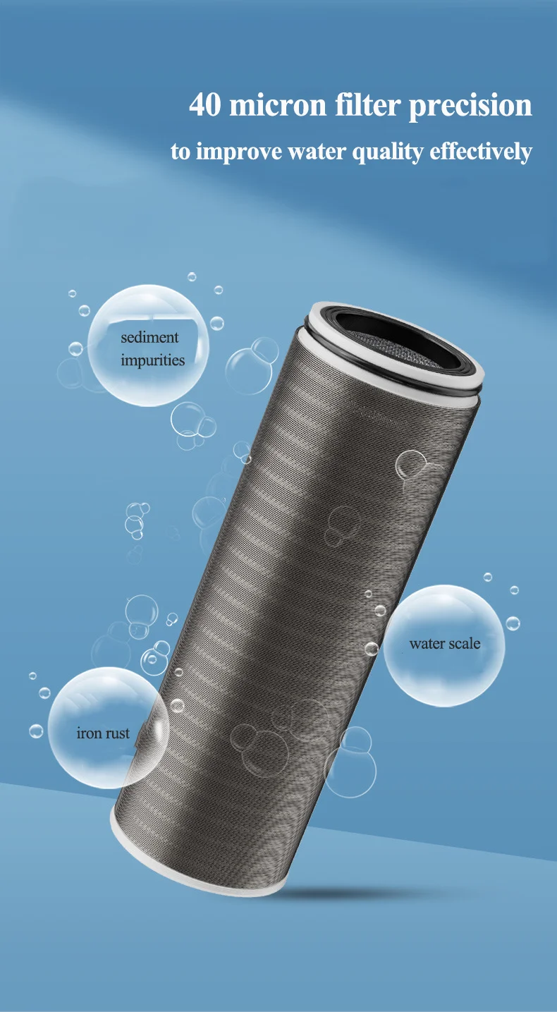 Myteck Metal Alloy Inline Mini Prefilter With Stainless Steel Mesh 40 Micron Before Water Heater Washing Machine Water Filter