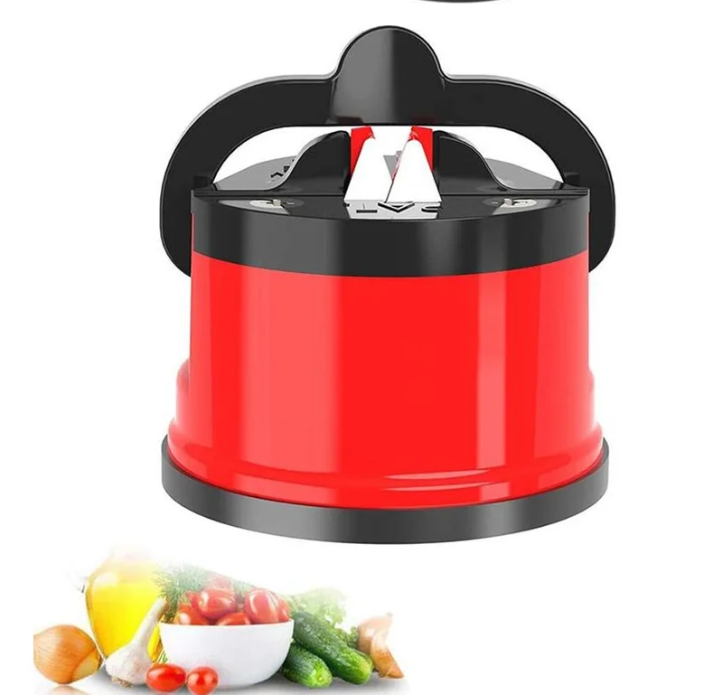 High quality All types blade suitable Kitchen Red Round Knife Sharpener
