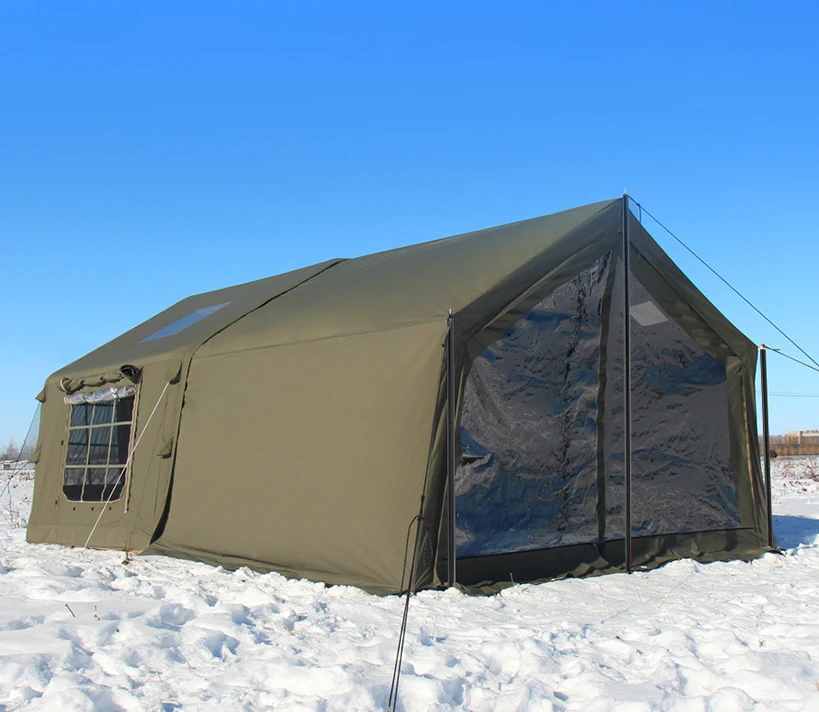 Пользовательские профессиональные большие надувные складные на открытом воздухе холщовые аварийно-спасательные палатки