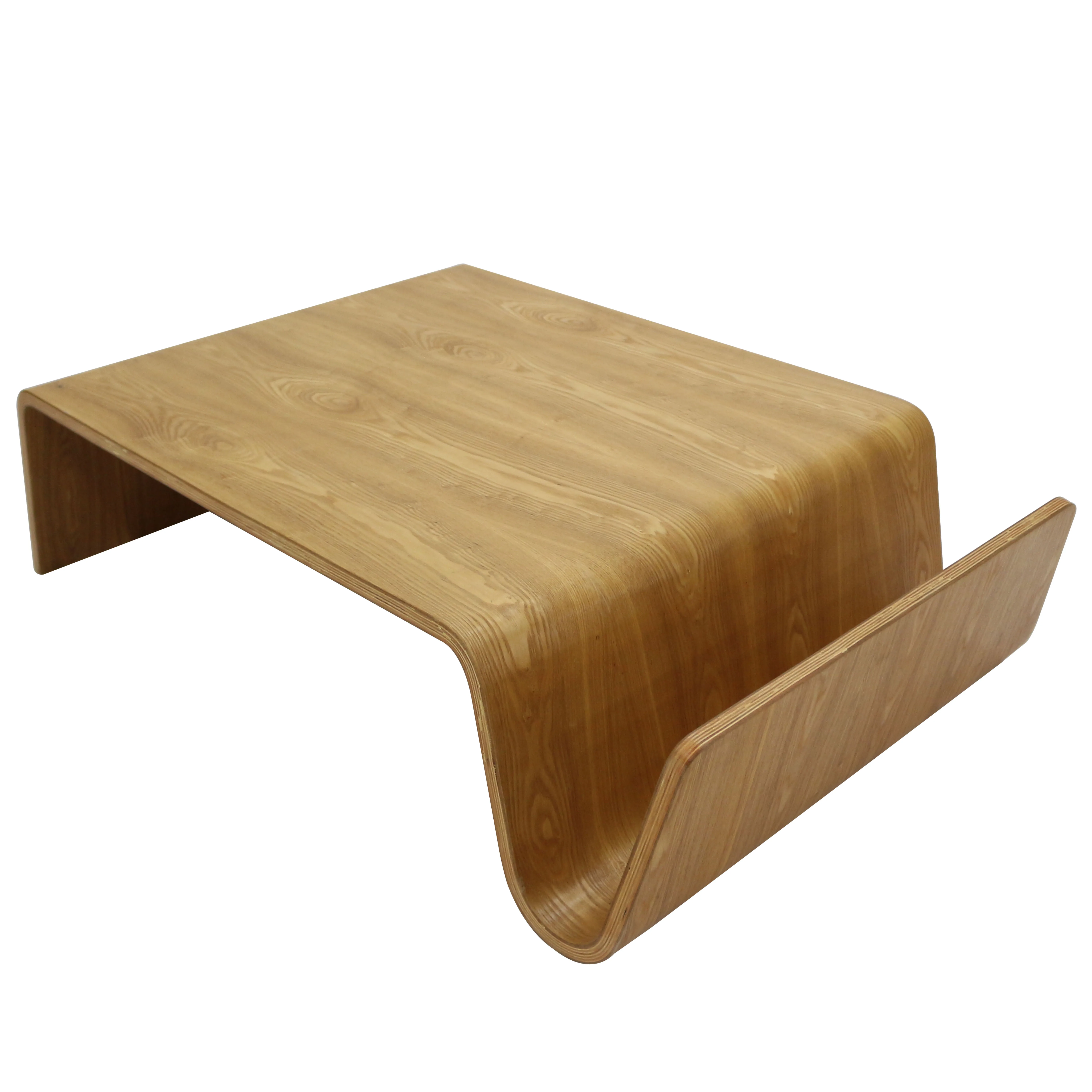 Modern modern wooden center tea table set wavy real nordic solid wooden luxury abstract bentwood coffee table