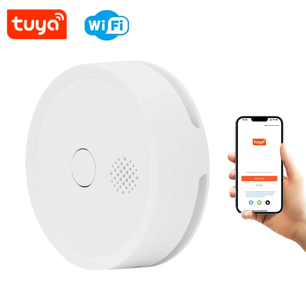 HEIMAN TUYA WIFI Smoke Detector 5 Years Battery Fire Detector Smoke Alarm Sensor APP Remote Control