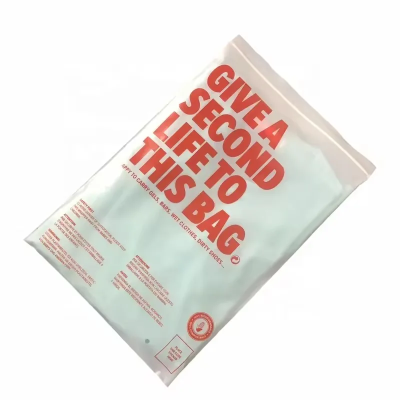 11X20 Inch T-Shirt clear Plastic Bag Packaging for Clothes Thank You Frosted Ziplock