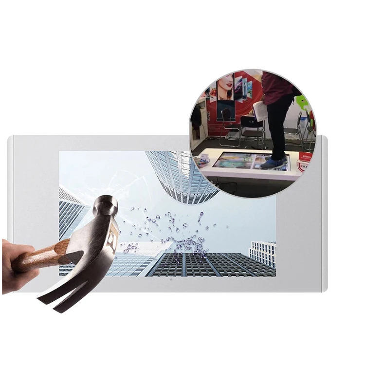 55 Inch Smart Wheels Move Interactive Multi Touch Table Touch Screen Game Table