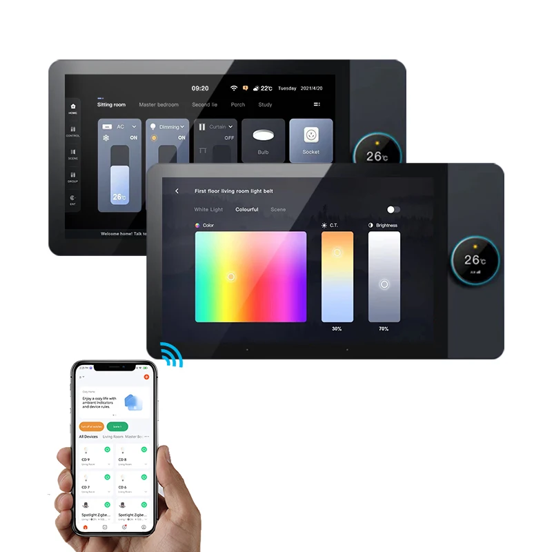 Graffiti wifi smart home system 8-inch background music amplifier supports Alexa and Google Assistant voice control